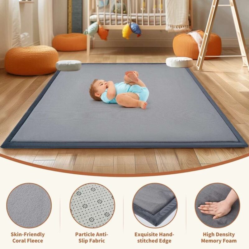 1.4" Infant Play Mat Tummy Time Mat For Kids - Image 4