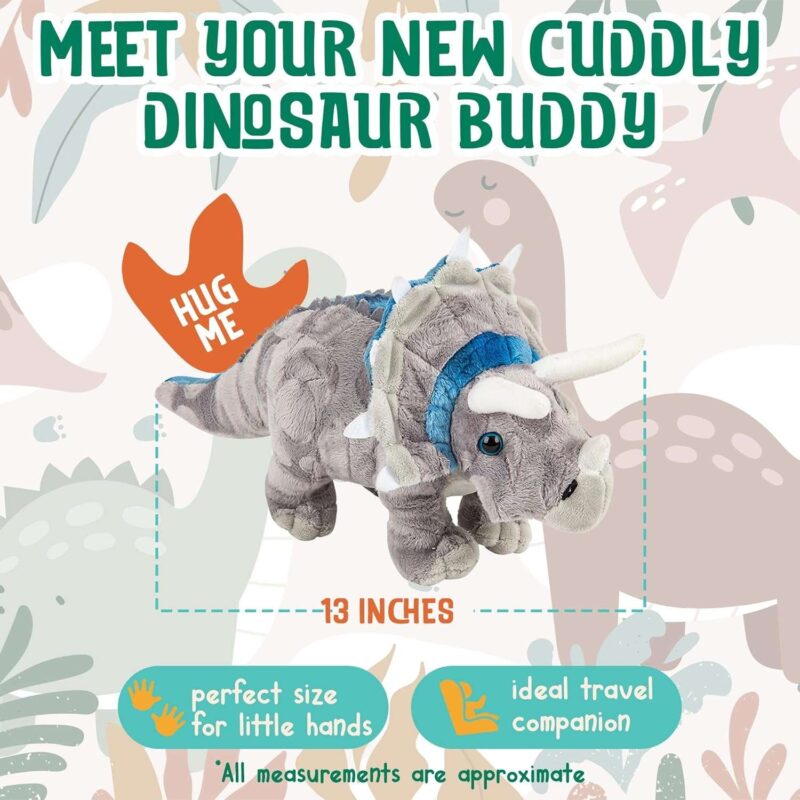 13" Cute Dinosaur Plush Toy for Boys and Girls - Image 2
