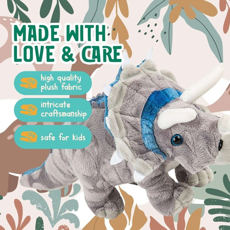 13" Cute Dinosaur Plush Toy for Boys and Girls - Image 4