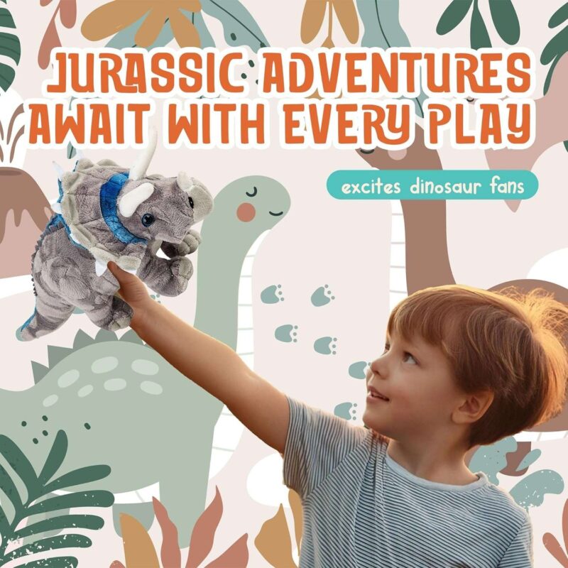 13" Cute Dinosaur Plush Toy for Boys and Girls - Image 7