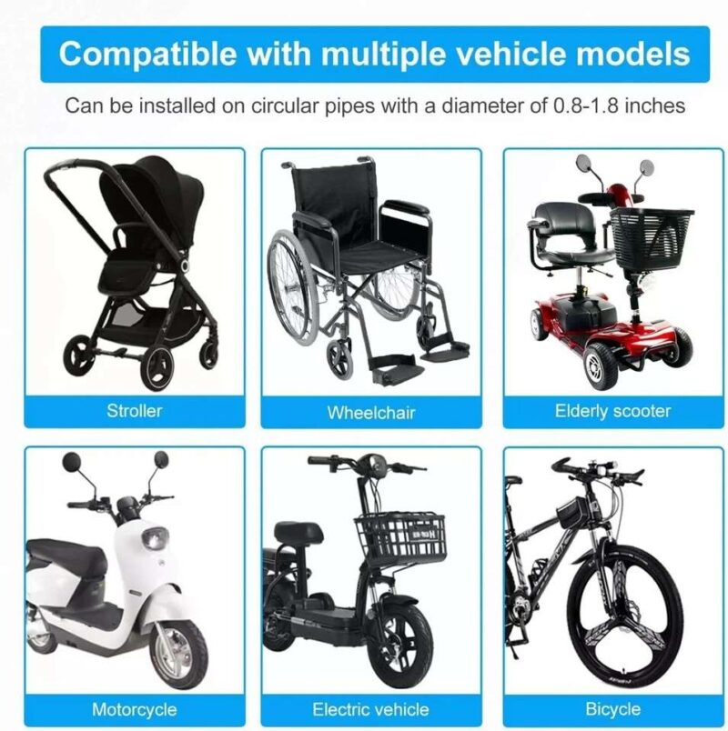 2 in1 Stroller Cup Holder for Wheelchair Bike - Image 5