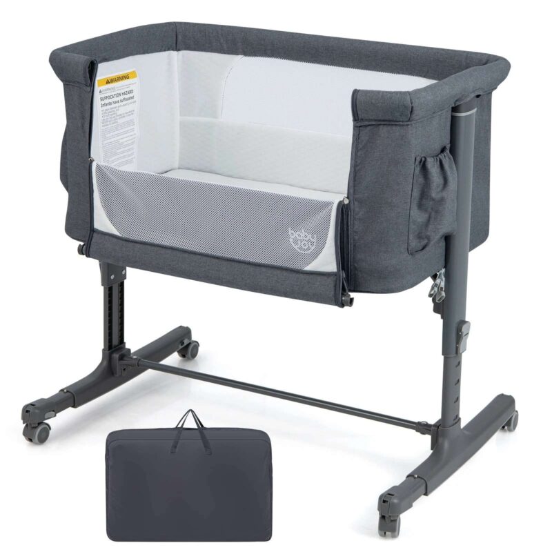 3-in-1 Baby Doll Crib with 5 Adjustable Heights