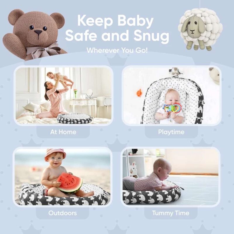 3-in-1 Portable Baby Lounger for Newborn Infant - Image 5
