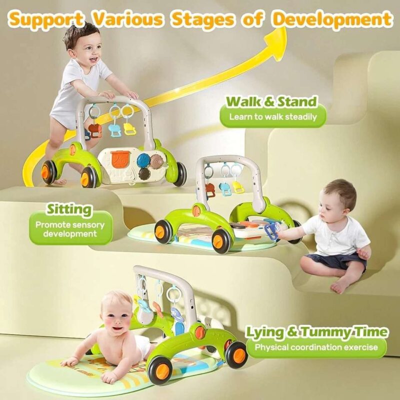 4-in-1 Baby Gym Play Mat with Piano - Image 2