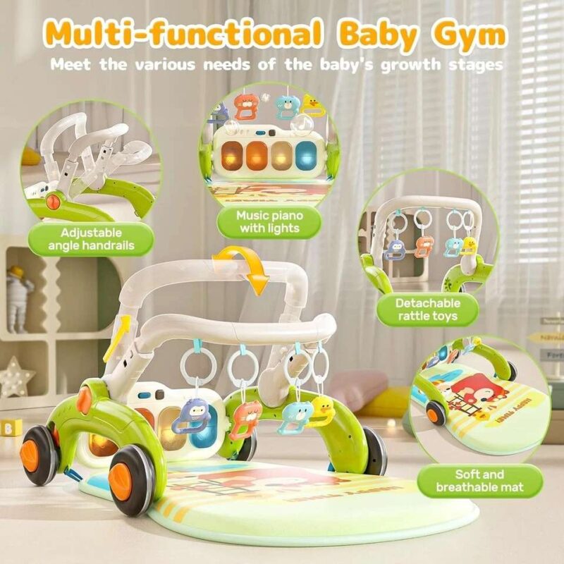 4-in-1 Baby Gym Play Mat with Piano - Image 3