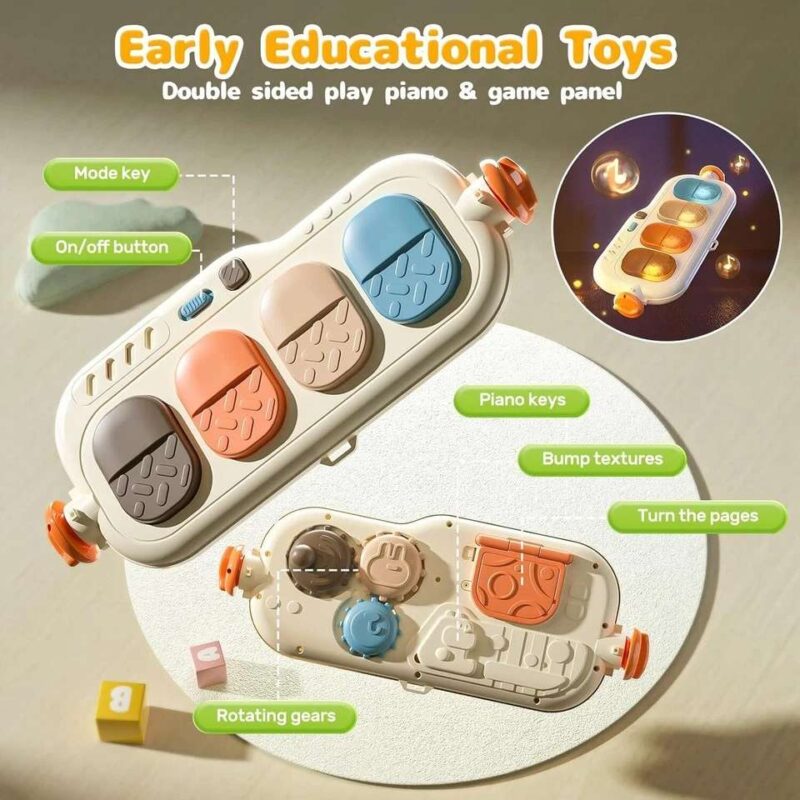 4-in-1 Baby Gym Play Mat with Piano - Image 6