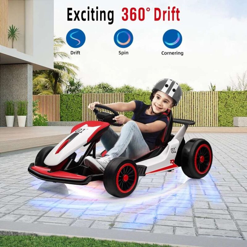 24 Volt Ride On Toys Electric Drift Kart Car Toys - Image 6