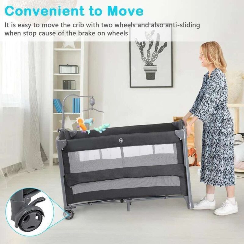 3 in 1 Bedside Infant Sleeper Portable Baby Bassinet - Image 4