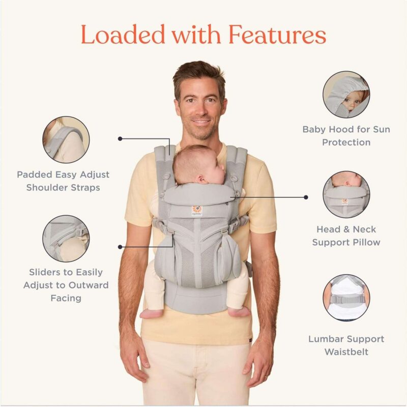 All-Season Ergonomic Best Baby Carrier for Newborn - Image 2