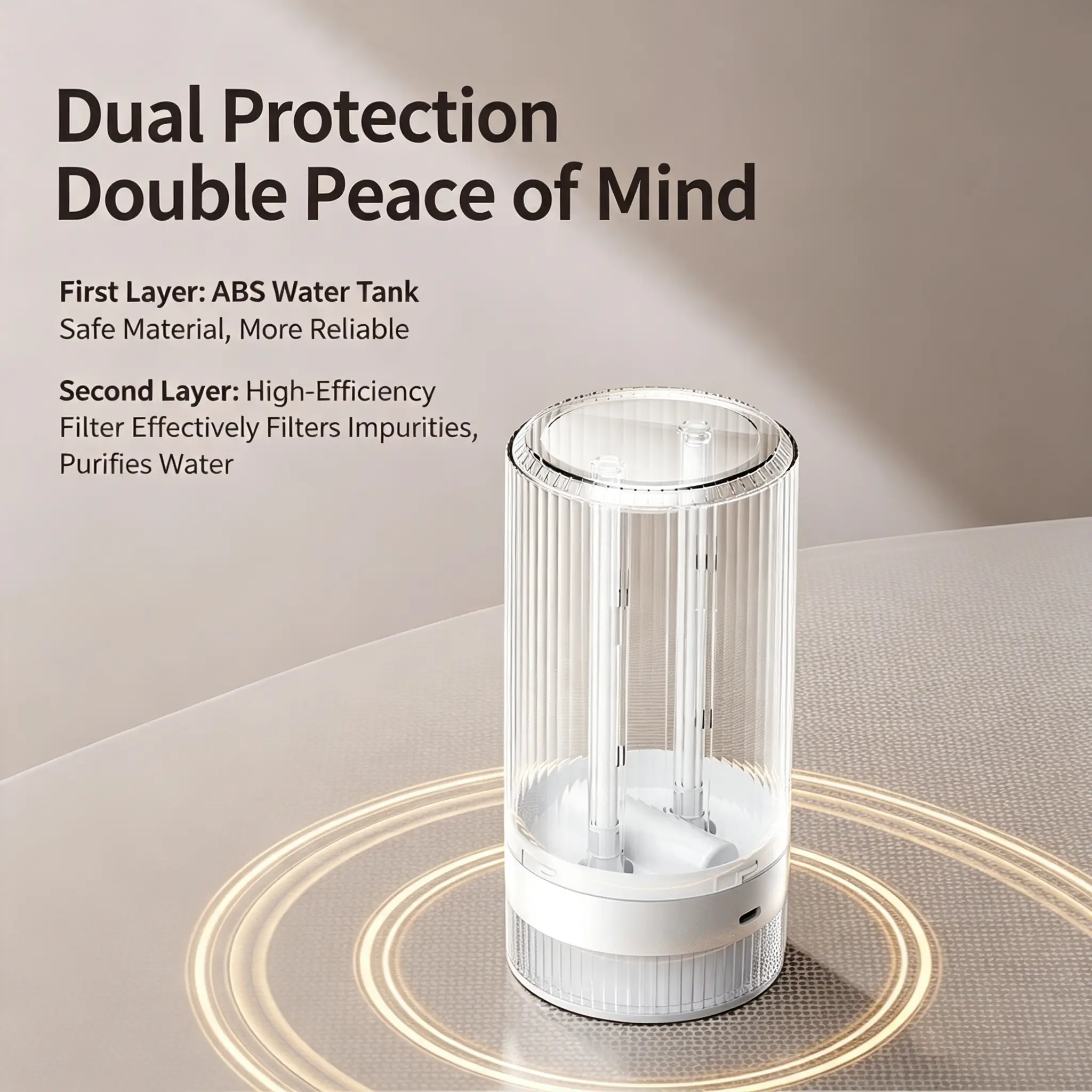 Dual Nozzle Air Purifier and Humidifier with Night Light - Image 4